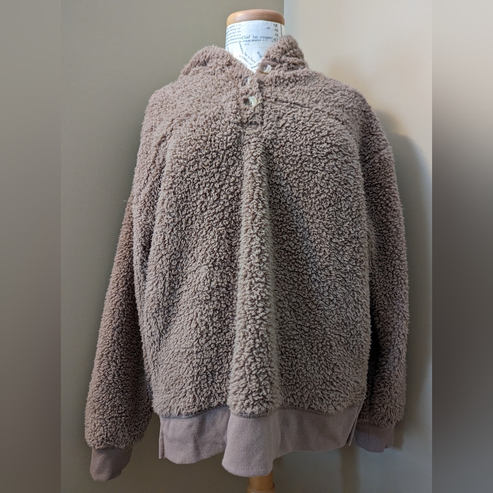 Sonoma Hooded Sweatshirt/Sweater Large Tan